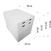 Caja para tarta con 4 alturas ajustables 30 x 25 cm - Pastkolor