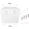 Caja para tarta con 4 alturas ajustables 40 x 40 cm - Pastkolor