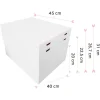 Caja para tarta con 4 alturas ajustables 45,5 x 40,5 cm - Pastkolor