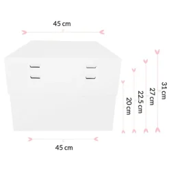 Caja para tarta con 4 alturas ajustables 45 x 45 cm - Pastkolor