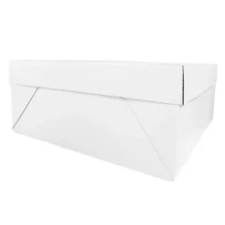 Caja para tarta con elevador blanca 30,5 x 30,5 cm