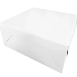Caja para tarta con elevador blanca 35,5 x 35,5 cm