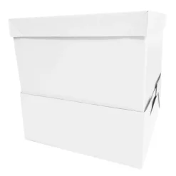 Caja para tarta con elevador blanca 35,5 x 35,5 cm