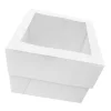 Caja para tarta con ventana 4 alturas ajustables 30,5 x 30,5 cm