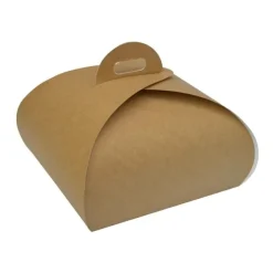 Caja para tarta kraft con asa 28 x 28 x 11 cm