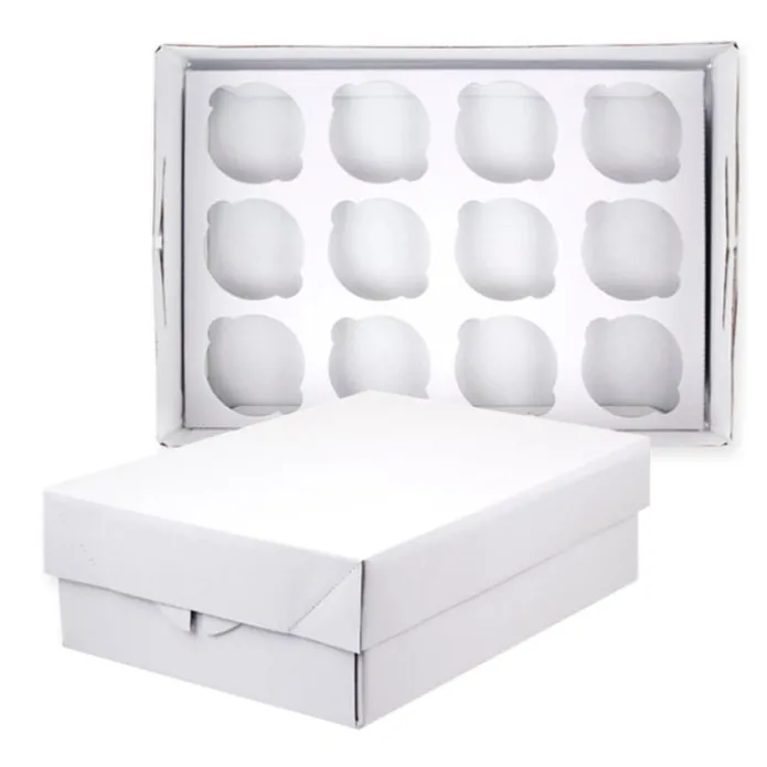 Caja rectangular baja 12 cupcakes 32,5 x 22,5 x 9 cm - PME