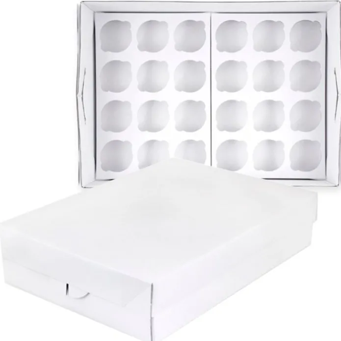 Caja rectangular baja 24 cupcakes 44 x 32 x 9 cm - PME