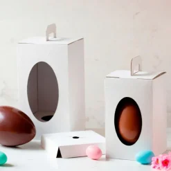 Cajas con ventana y asa para huevos de Pascua 32,5 x 17,5 x 17,5 cm (2) - Decora