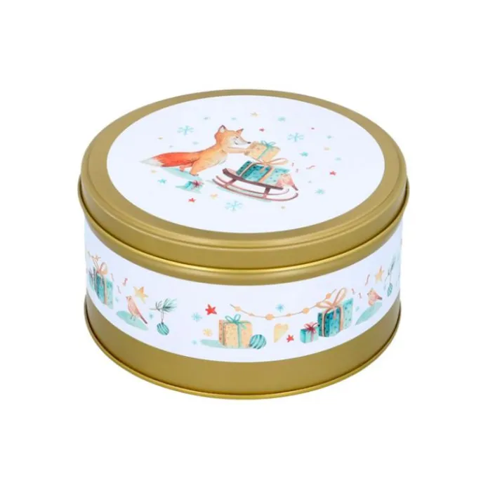 Cajas de lata zorro Navidad (3) - Birkmann