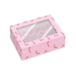 Cajas para 6 cupcakes con ventana caramelos Navidad 23 x 17 x 10 cm (2)