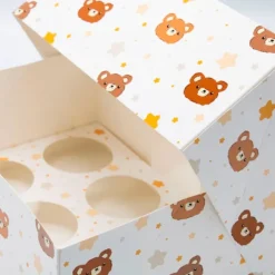 Cajas para 6 cupcakes con ventana ositos 23 x 17 x 10 cm (2)