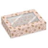 Cajas para 12 cupcakes con ventana jengibre Navidad 33 x 23 x 10 cm (2)