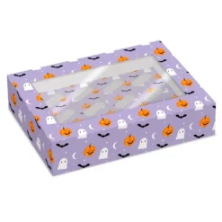 Cajas para 12 cupcakes con ventana calabazas fantasmas Halloween 33 x 23 x 10 cm (2)