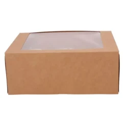 Cajas para 6 cupcakes y 12 mini cupcakes kraft con ventana 24,5 x 16,5 x 9,5 cm (3)