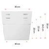 Cajas para tarta con 4 alturas ajustables 30 x 30 cm (10)