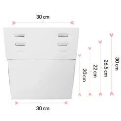 Cajas para tarta con 4 alturas ajustables 30 x 30 cm (10)