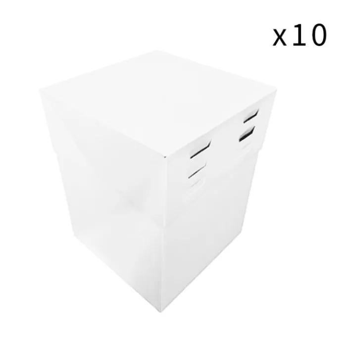 Cajas para tarta con 4 alturas ajustables 30 x 30 cm (10)
