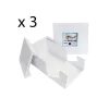 Cajas para tartas cuadradas con tapa 20,5 x 20,5 x 15 cm (3) - PME