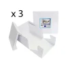 Cajas para tartas cuadradas con tapa 25,5 x 25,5 x 15 cm (3) - PME