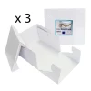 Cajas para tartas cuadradas con tapa 33 x 33 x 15 cm (3) - PME