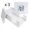 Cajas para tartas cuadradas con tapa 35,5 x 35,5 x 15 cm (3) - PME