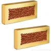 Cajas para turrón doradas con ventana 21,5 cm (2) - Ibili
