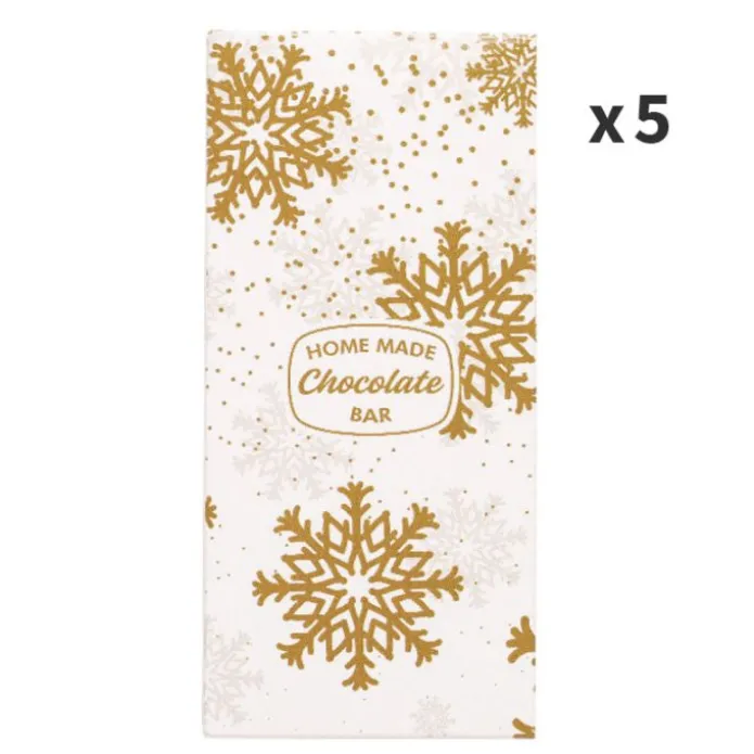 Cajas para turrón o tabletas de chocolate Cristal de hielo 16 x 7,5 x 2 cm (5) - Decora