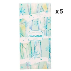 Cajas para turrón o tabletas de chocolate Hielo 16 x 7,5 x 2 cm (5) - Decora