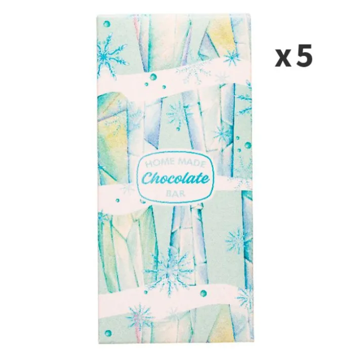 Cajas para turrón o tabletas de chocolate Hielo 16 x 7,5 x 2 cm (5) - Decora