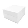 Caja tarta blanca con tapa 25,4 x 25,4 x 15,2 cm