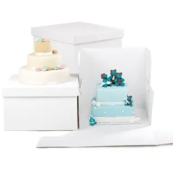 Caja tarta gruesa con tapa 41 x 41 x 40 cm - Decora