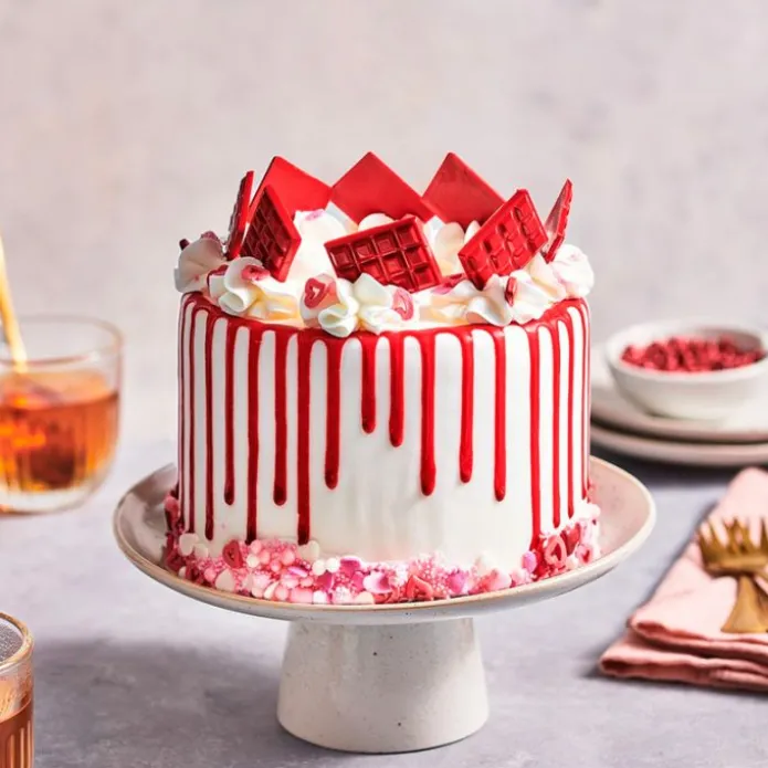 Cake Drip rojo 180 g - Funcakes