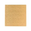 Cake drum cuadrado dorado 25 cm, grosor 12 mm - Decora