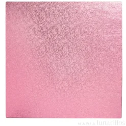 Cake drum cuadrado rosa 35 cm, grosor 12 mm - Decora