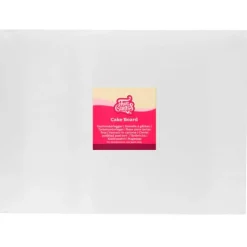 Cake drum rectangular blanco 45 x 35 cm, grosor 3 mm - Funcakes