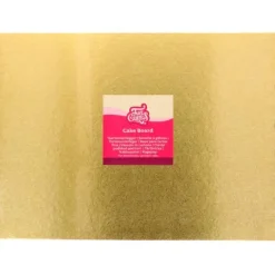Cake drum rectangular dorado 45 x 35 cm, grosor 3 mm - Funcakes
