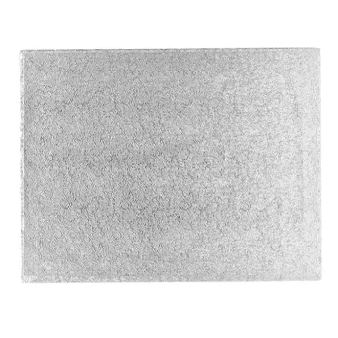 Cake drum rectangular plateado 45 x 40 cm, grosor 12 mm - Pastkolor