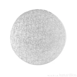 Cake drum redondo plateado 17,5 cm, grosor 4 mm