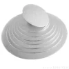 Cake drum redondo plateado 20,5 cm, grosor 4 mm