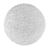 Cake drum redondo plateado 25 cm, grosor 3 mm
