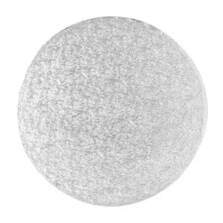 Cake drum redondo plateado 25 cm, grosor 3 mm