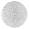 Cake drum redondo plateado 30 cm, grosor 3 mm