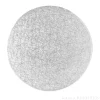 Cake drum redondo plateado 25,2 cm, grosor 12 mm