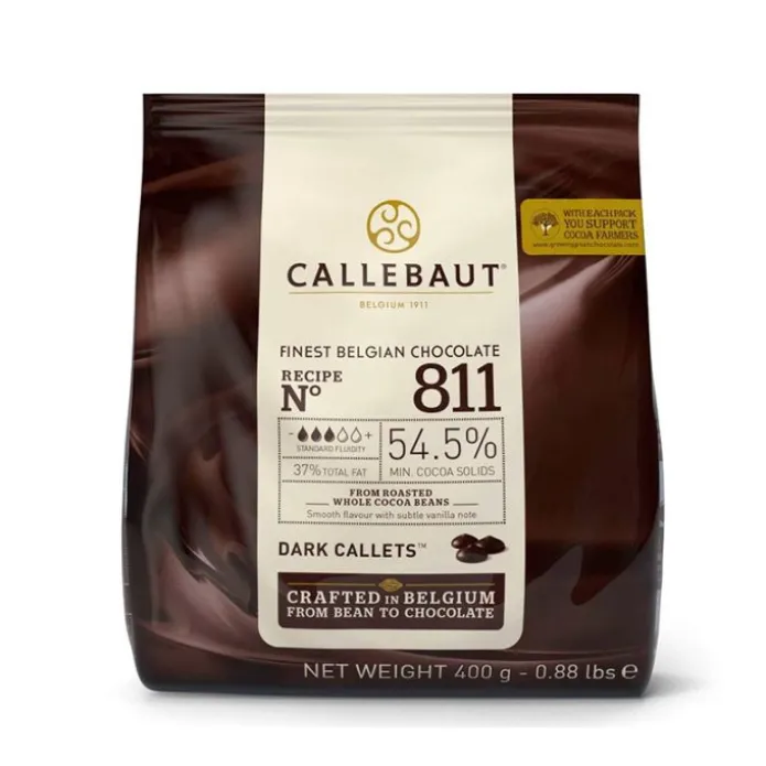 Callets Chocolate negro 54,5% 400 gr - Sin gluten - Callebaut