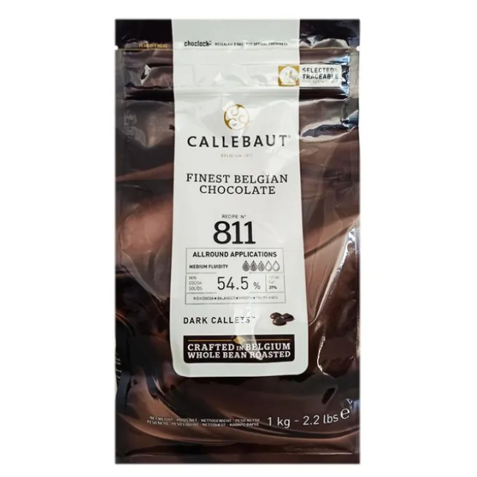 Callets Chocolate negro 54,5% 1 kg - Sin gluten - Callebaut