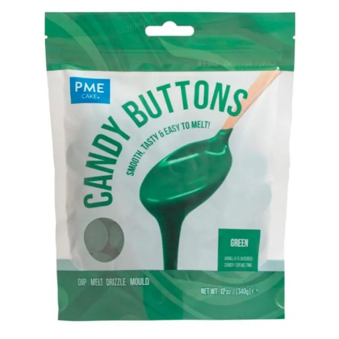 Candy Buttons verde 340 g - PME