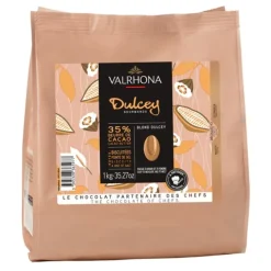 Chocolate de cobertura blanco 35% Dulcey 1 kg - Valrhona