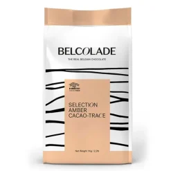 Chocolate de cobertura blanco caramelo Amber 30% Belcolade 1 kg - Puratos
