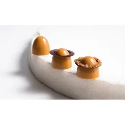Chocolate de cobertura blanco caramelo Amber 30% Belcolade 1 kg - Puratos