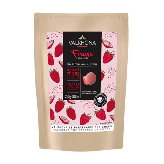 Chocolate de cobertura con fresa Inspiration Fraise 250 g - Valrhona